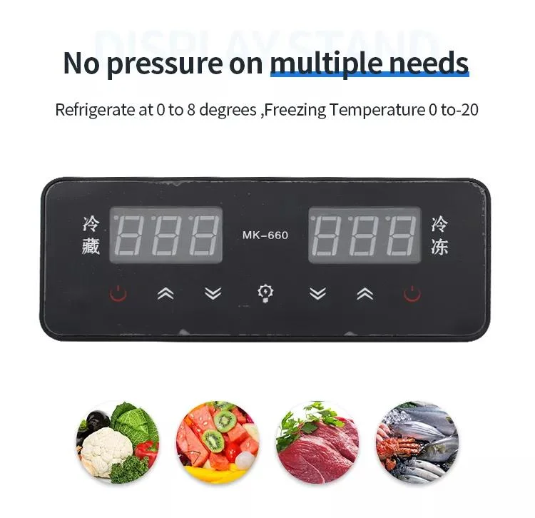 Fruits and Vegetables Display Refrigerator Commercial Fridge as Supermarket Refrigeration Equipment