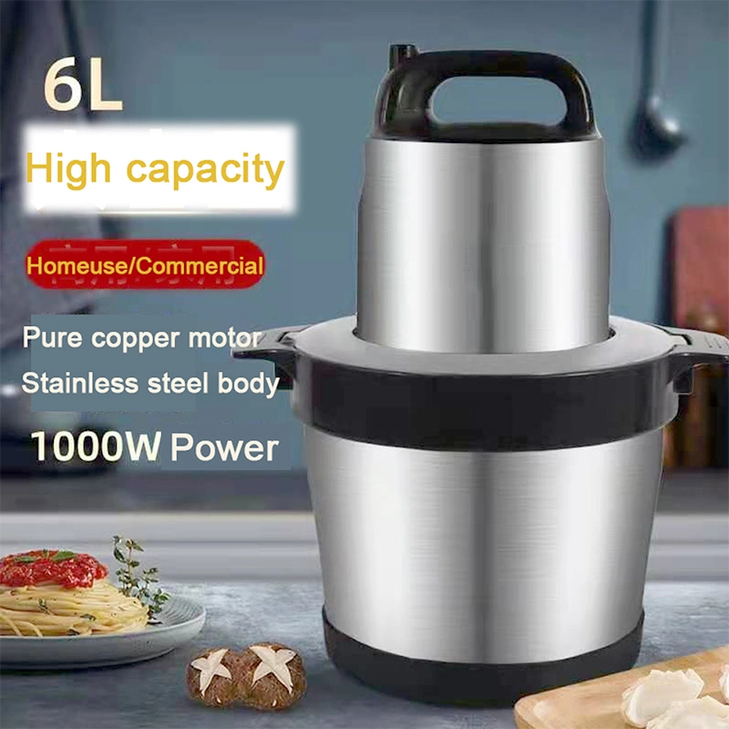 (QH-6.0L) Household Electric Mincing Machine Portable Small Mincing Machine Multi-Function Mincing Machine Kitchen Appliance 1000W