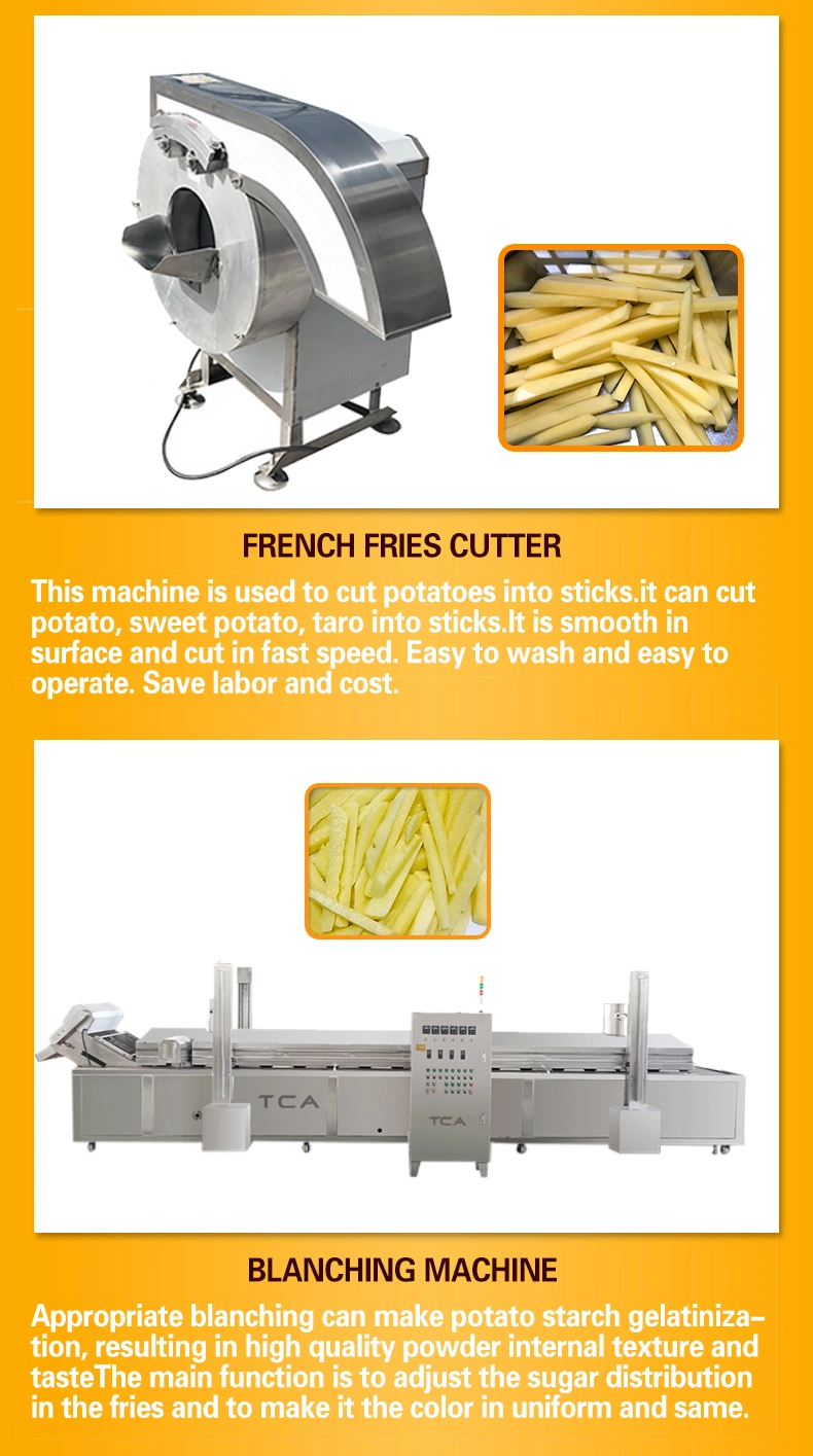 Potato French Fries Machine French Fries Machine Price Frozen French Fries Production Line