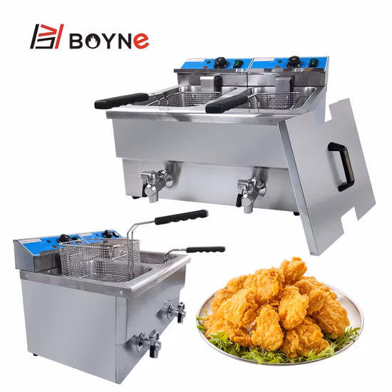 Butterball, Turkey, Potato, Chip, Fish, Indoor Countertop/Table Presto Industrial, Commercial Large Double Tank Electric Deep Fryers with Oil Filtration &Basket